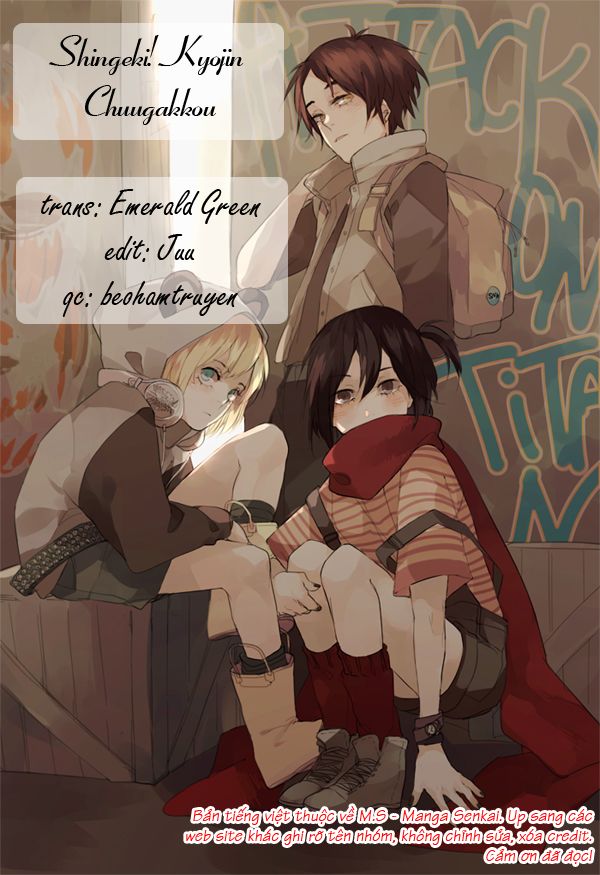 Shingeki! Kyojin Chuugakkou Chapter 1 - Trang 0
