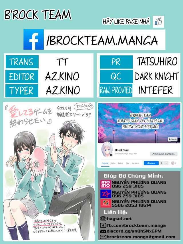 Aishiteru Game Wo Owarasetai Chapter 6 - Trang 0