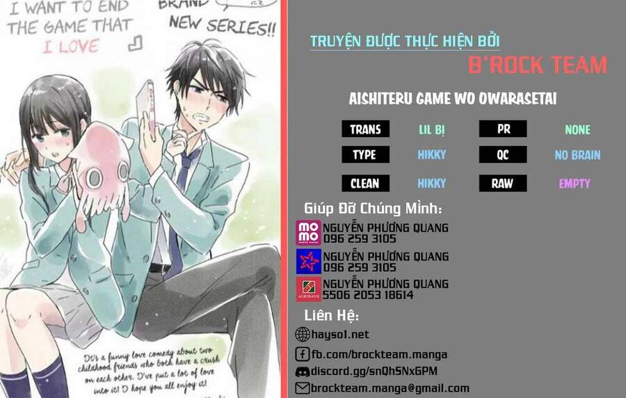Aishiteru Game Wo Owarasetai Chapter 2 - Trang 0