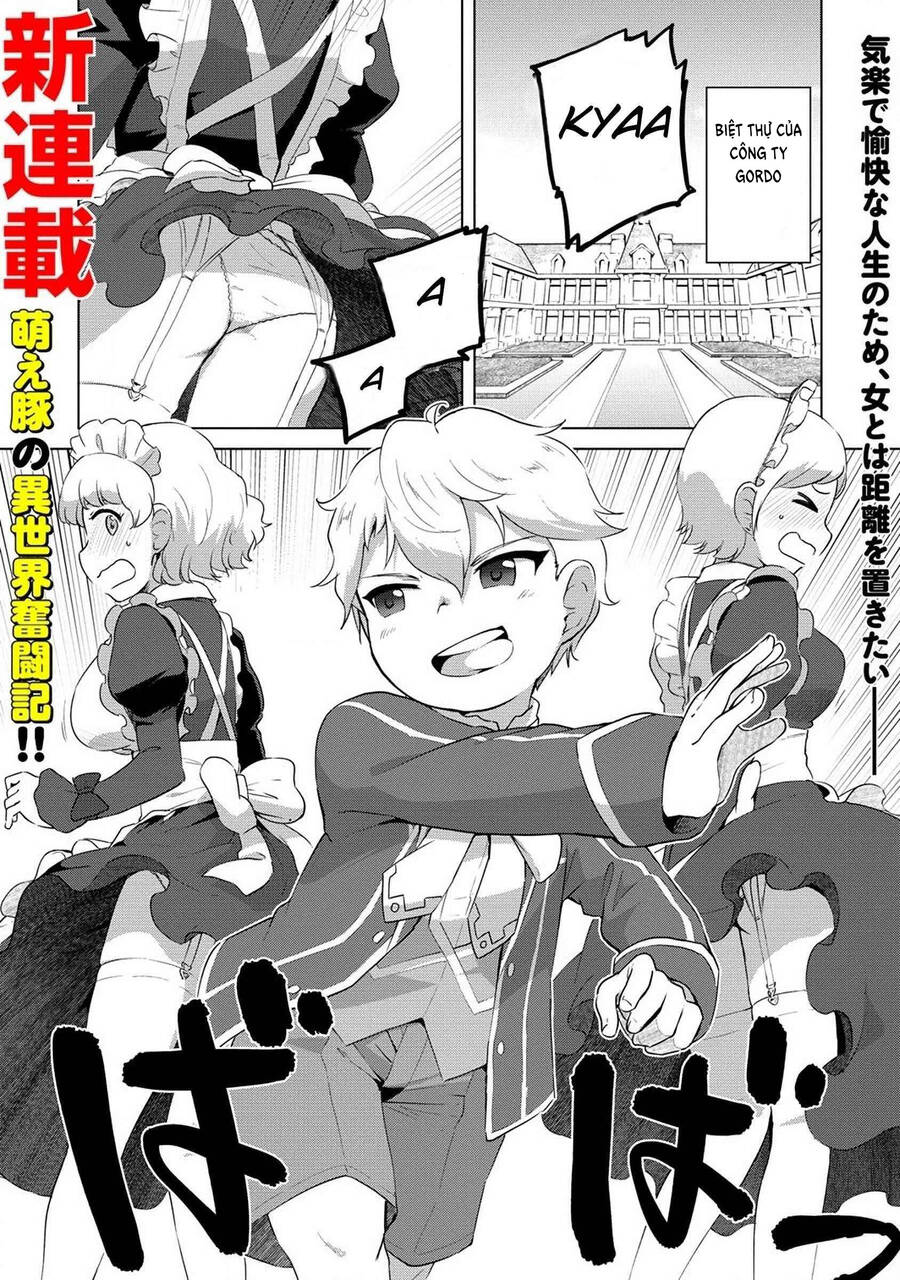 Moe Buta Tensei: Akutoku Shounin Da Kedo Yuusha O Sashioite Isekai Musou Shitemita Chapter 1.1 - Trang 0