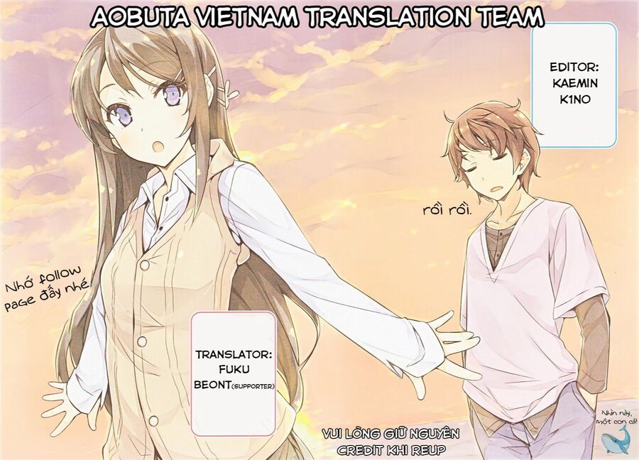 Seishun Buta Yarou Wa Yumemiru Shoujo No Yume Wo Minai Chuong 4 - Trang 0