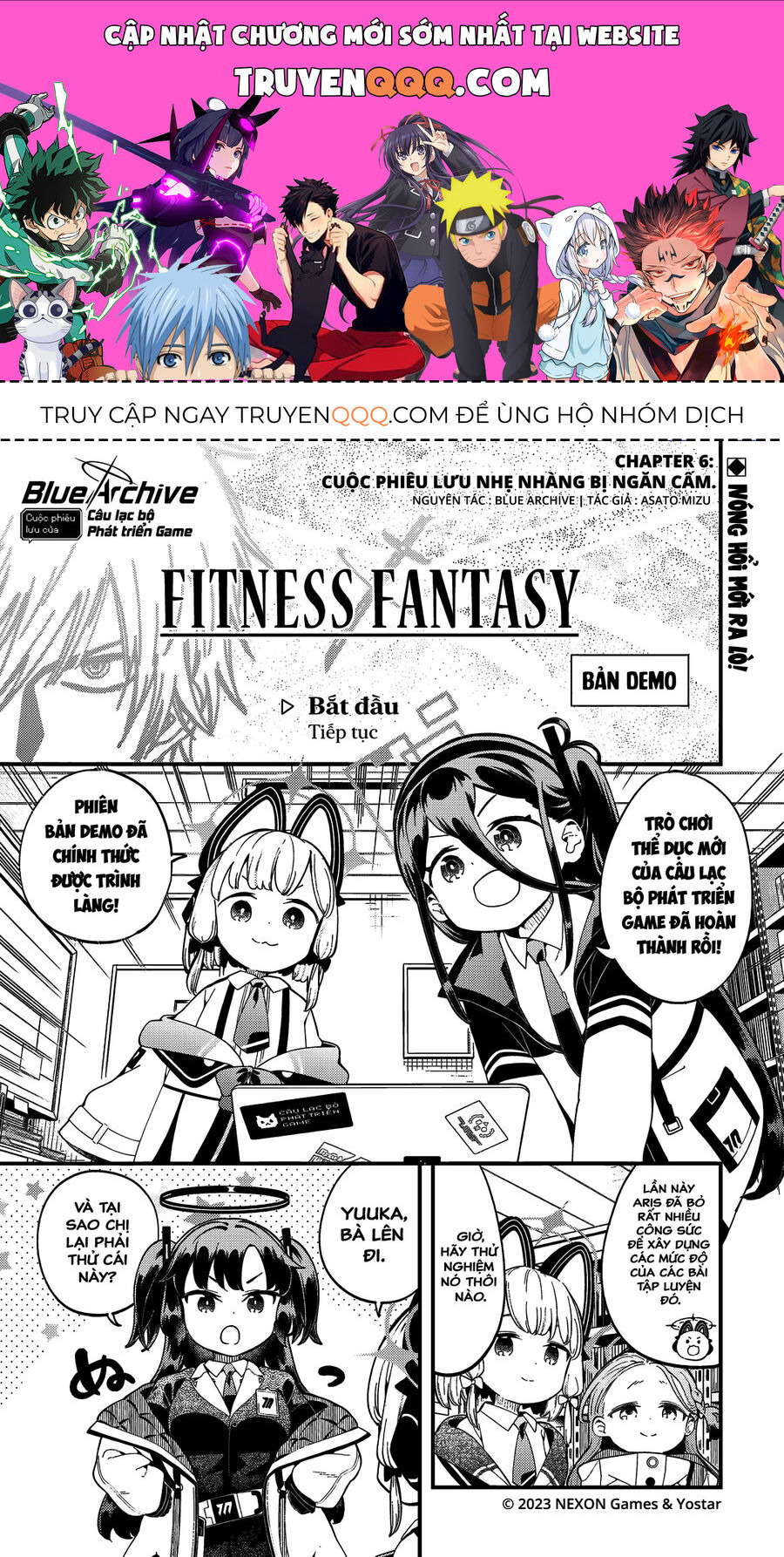 Blue Archive: Cuộc Phiêu Lưu Của Câu Lạc Bộ Phát Triển Game Chapter 6 - Trang 0