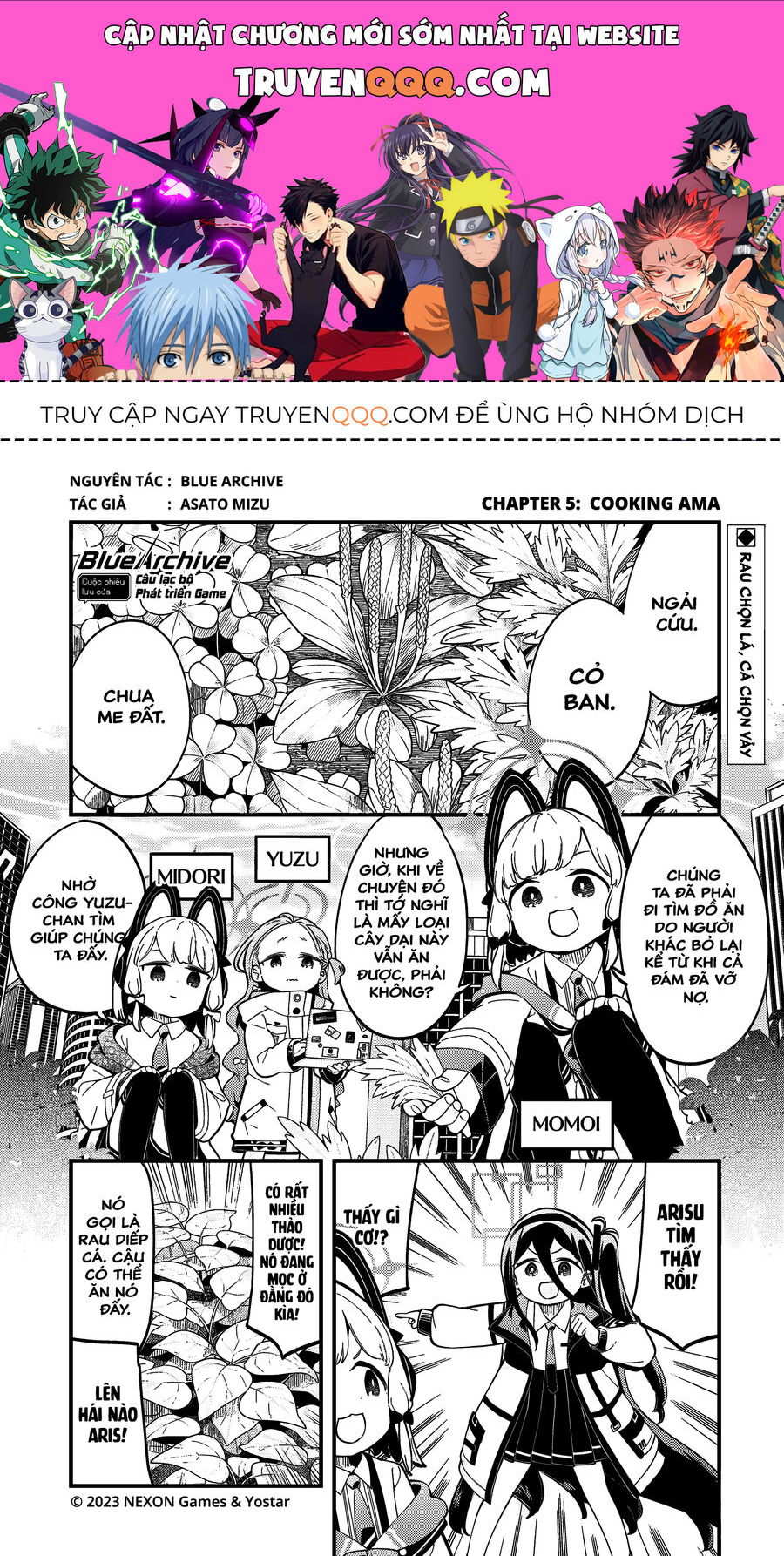 Blue Archive: Cuộc Phiêu Lưu Của Câu Lạc Bộ Phát Triển Game Chapter 5 - Trang 0
