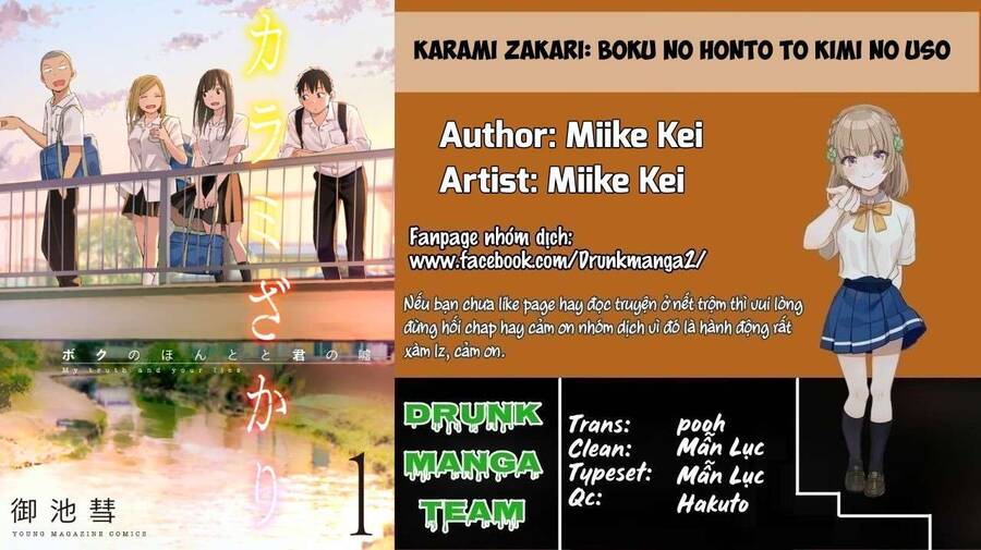 Karami Zakari: Boku No Honto To Kimi No Uso Chapter 1 - Trang 1