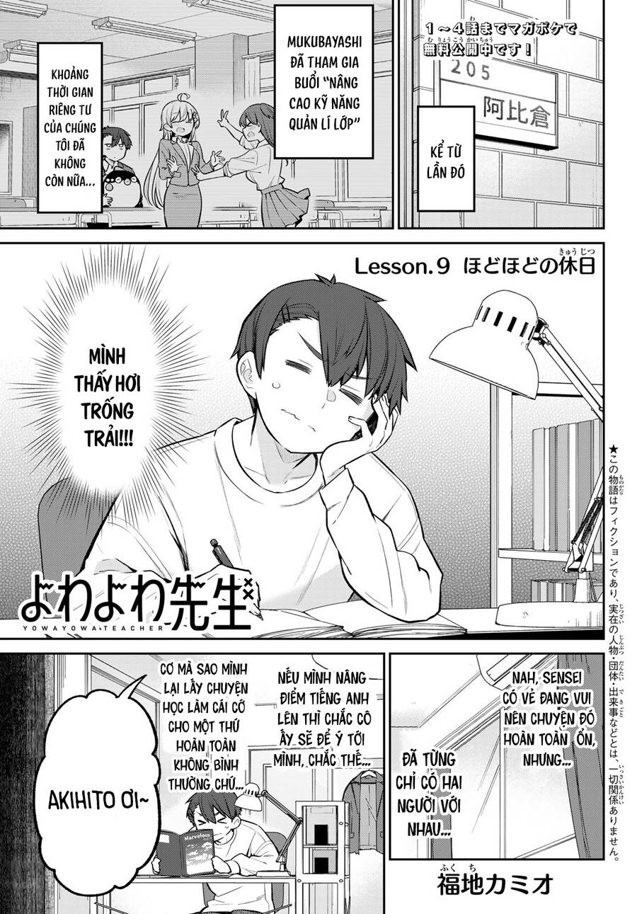 Yowayowa-Sensei Chapter 9 - Trang 0